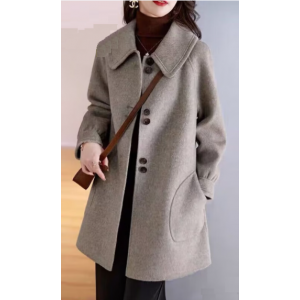 High-end woolen coat Korean fashion loose new women's style for autumn and winter